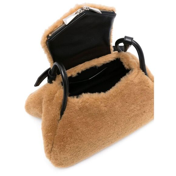 Amina Muaddi Handbag Woman Milk - Picture 7 of 7